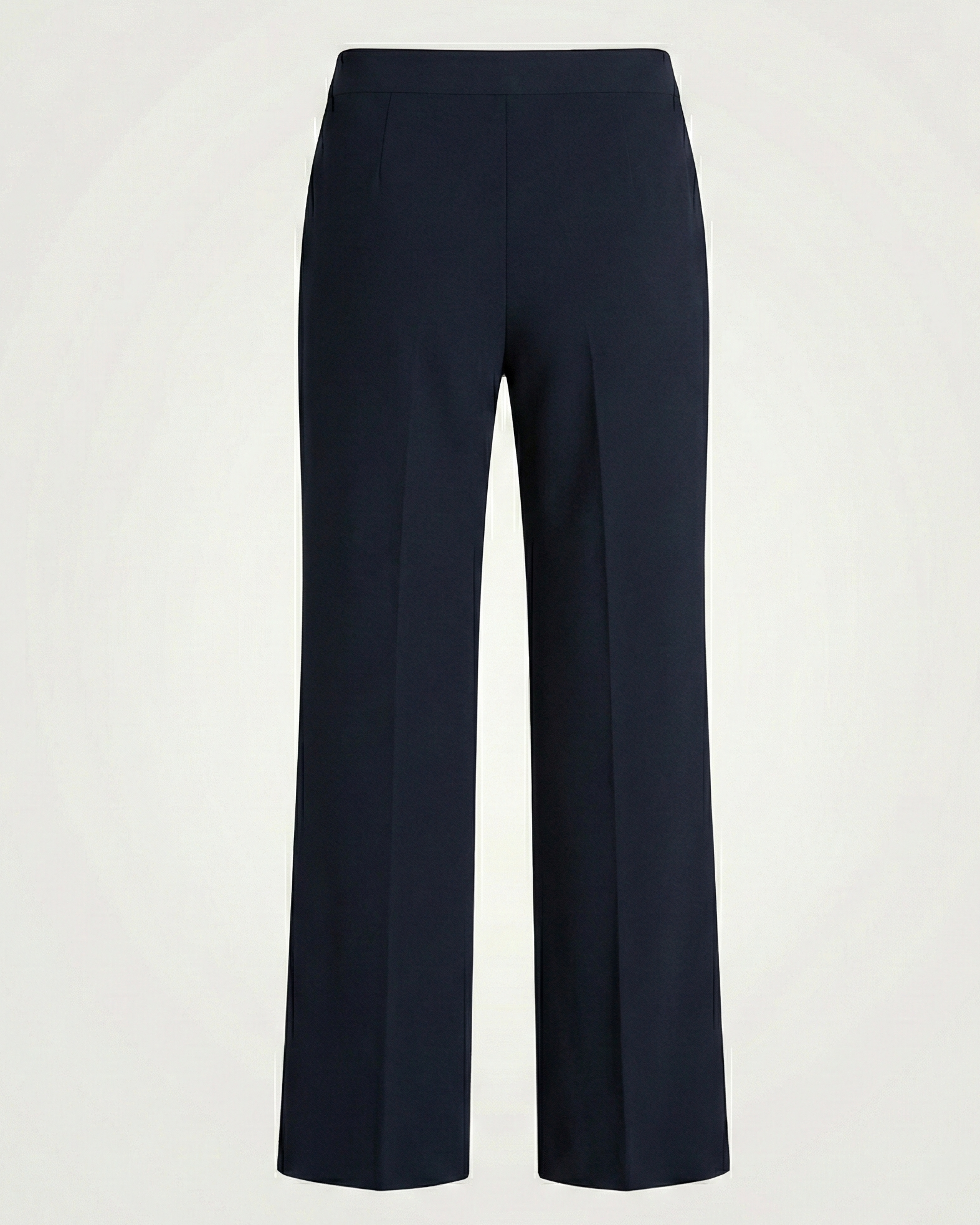 Pantalón tailored detalle cinturón azul