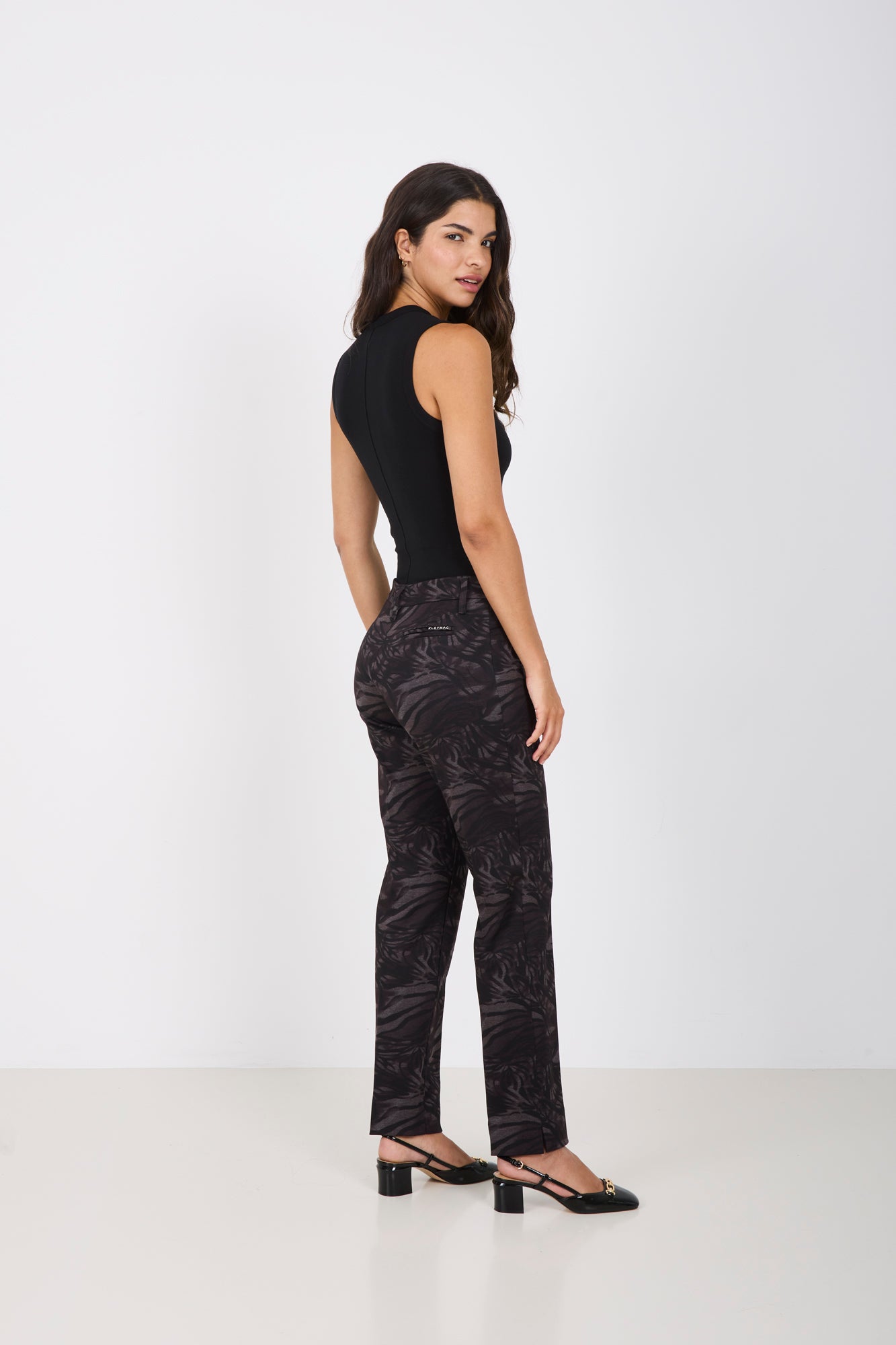 Pantalón Estampado Palmeras