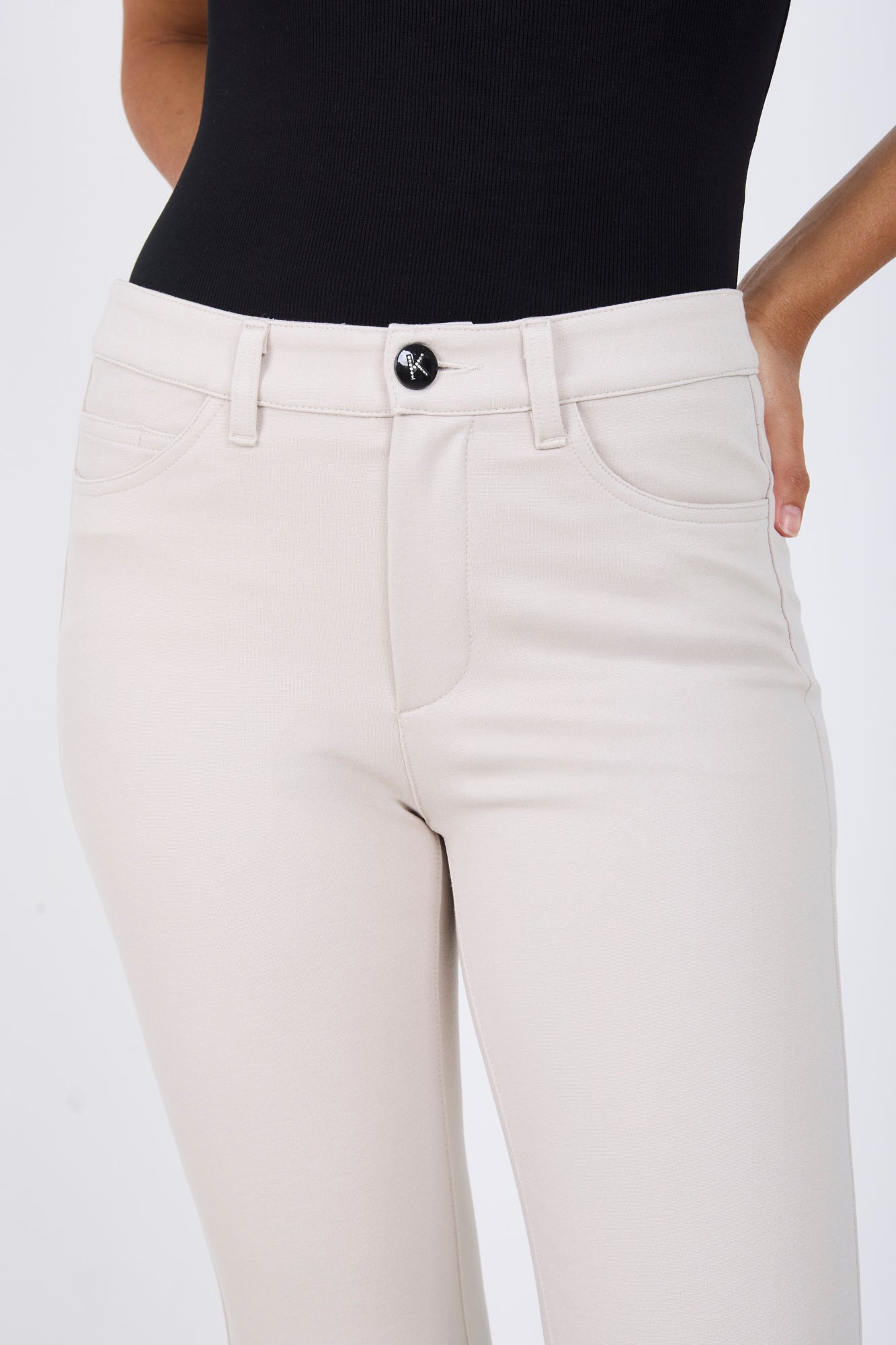 Pantalón Recto con Transfer de Kleymac Brillante