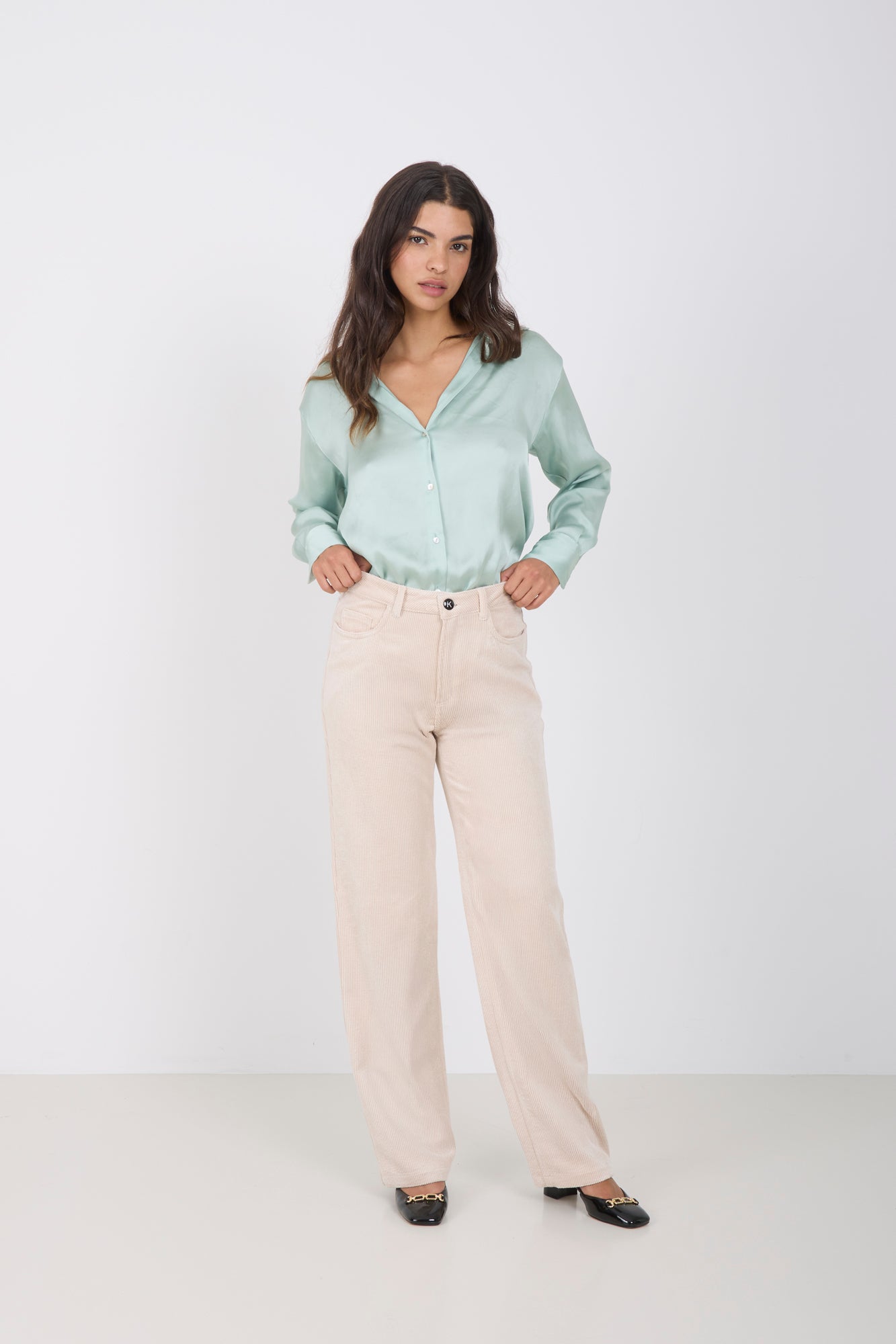 Pantalón Pana Beige