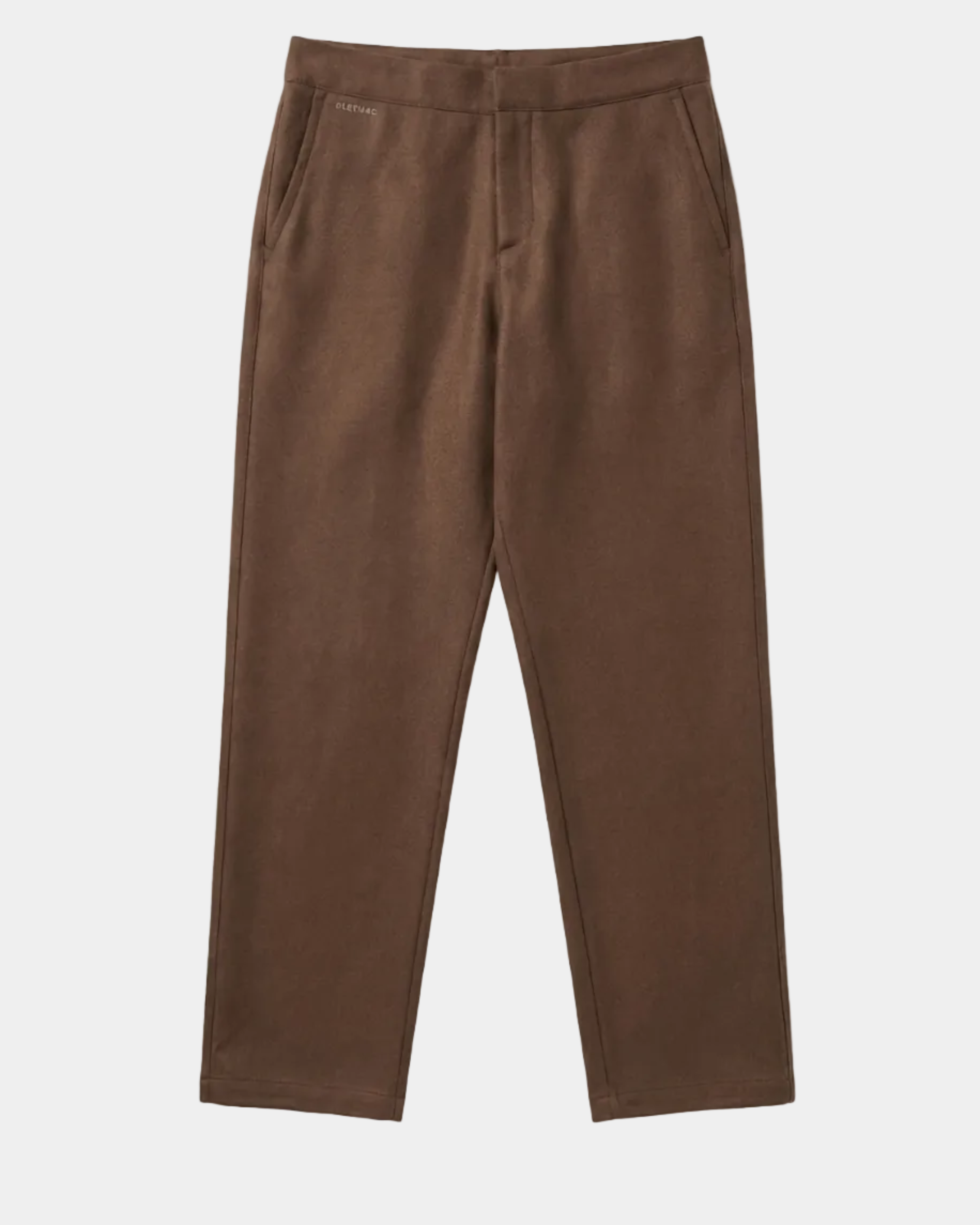 Pantalón straight leg casual brown