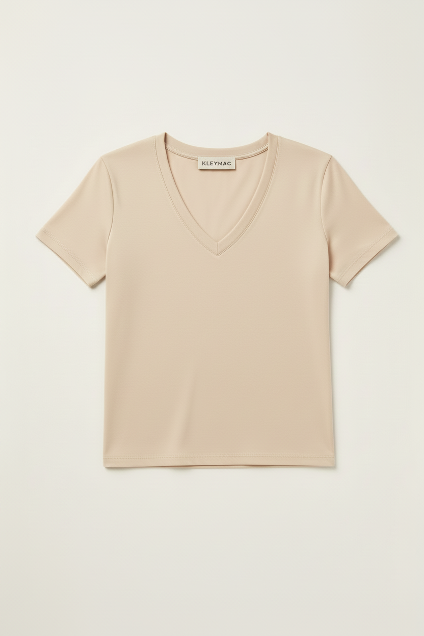 Camiseta cuello pico M.300 BAMBOO