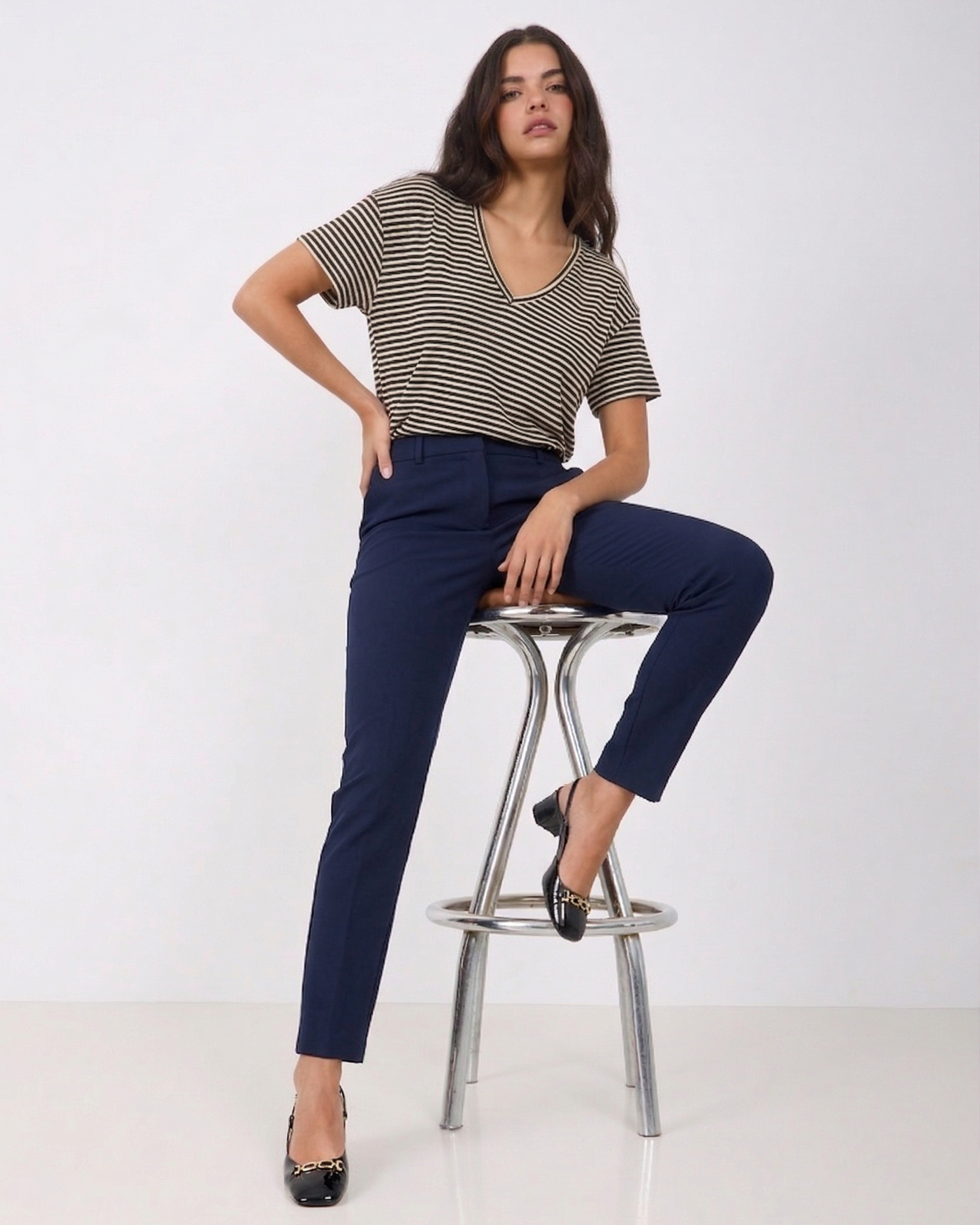 Camiseta cuello pico Marine M.300