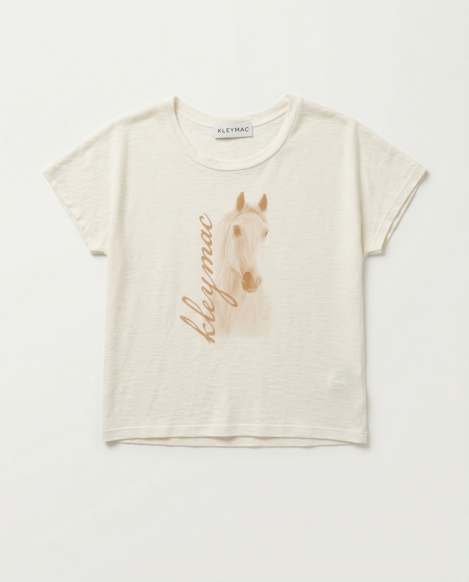 Camiseta cuello redondo Punt M.305 Horse