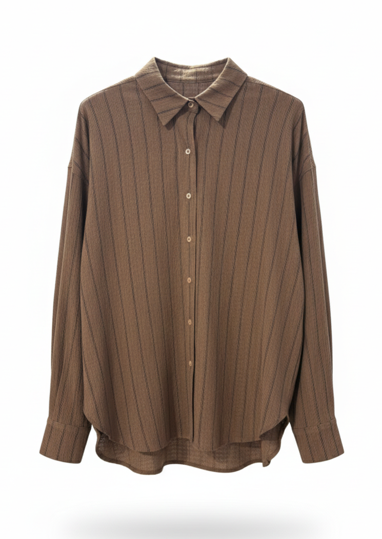 Camisa rayas marrón