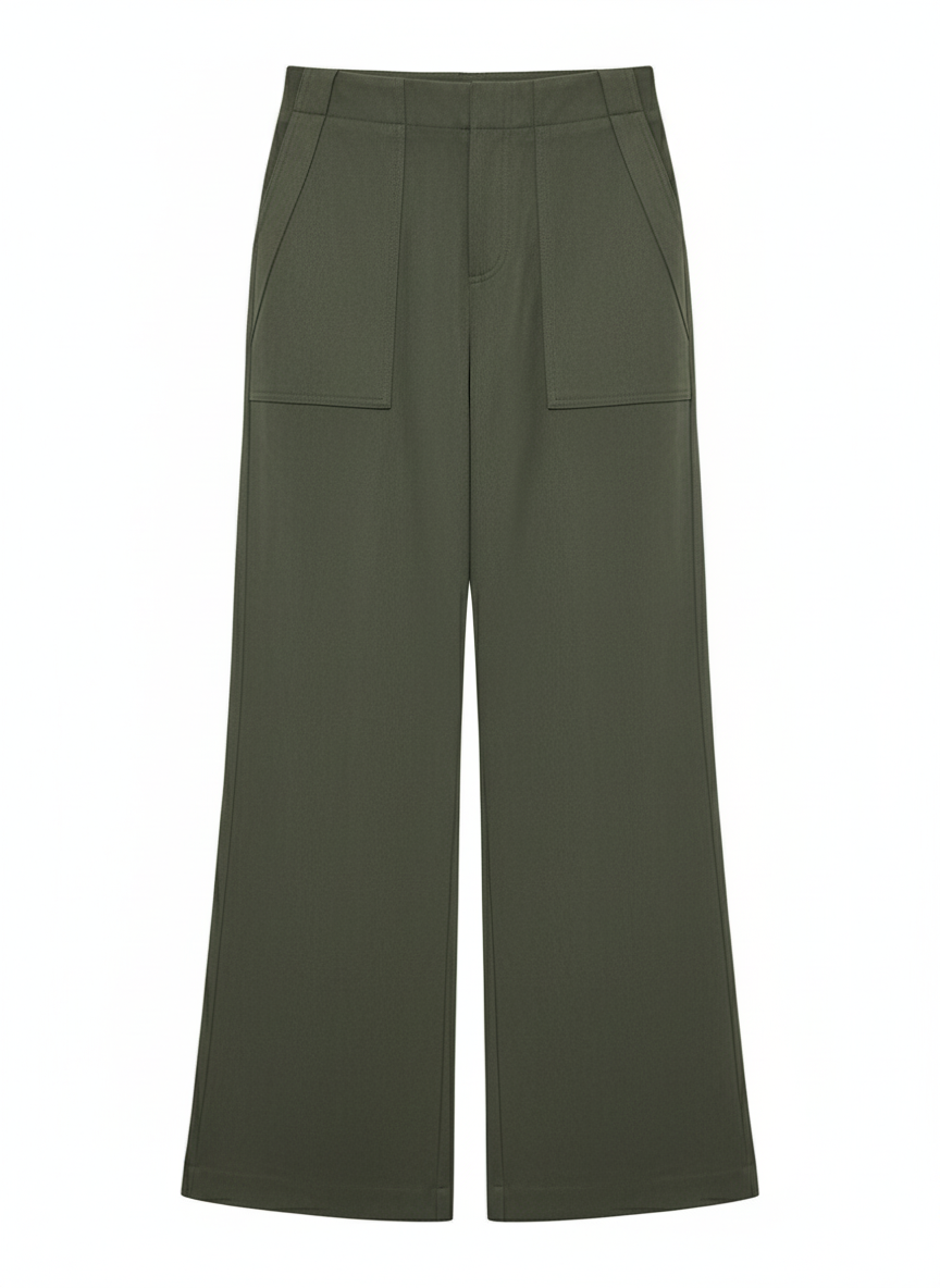 Pantalón Ancho Beige