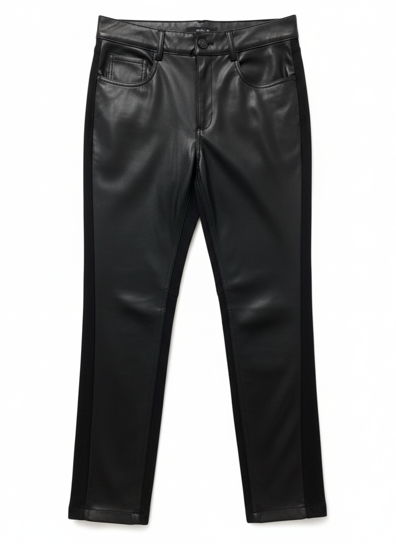 Pantalón ajustado cuero