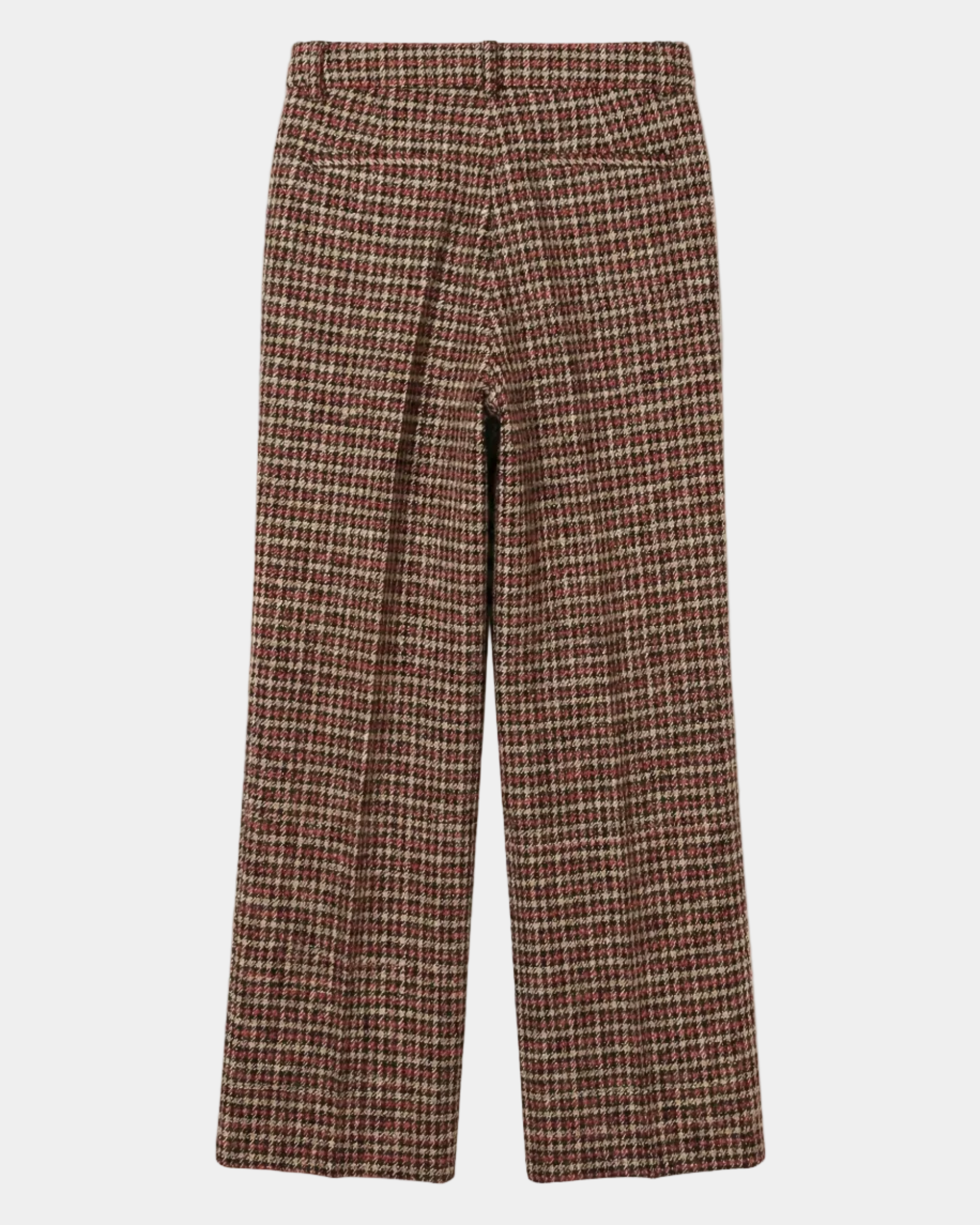 Pantalón wide leg jacquard red