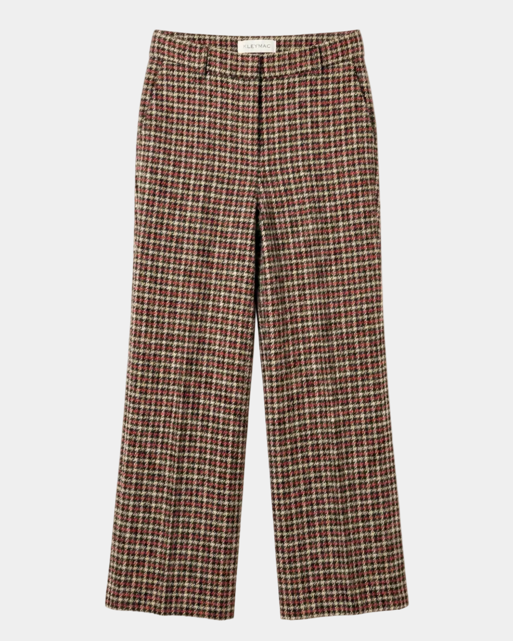 Pantalón wide leg jacquard red