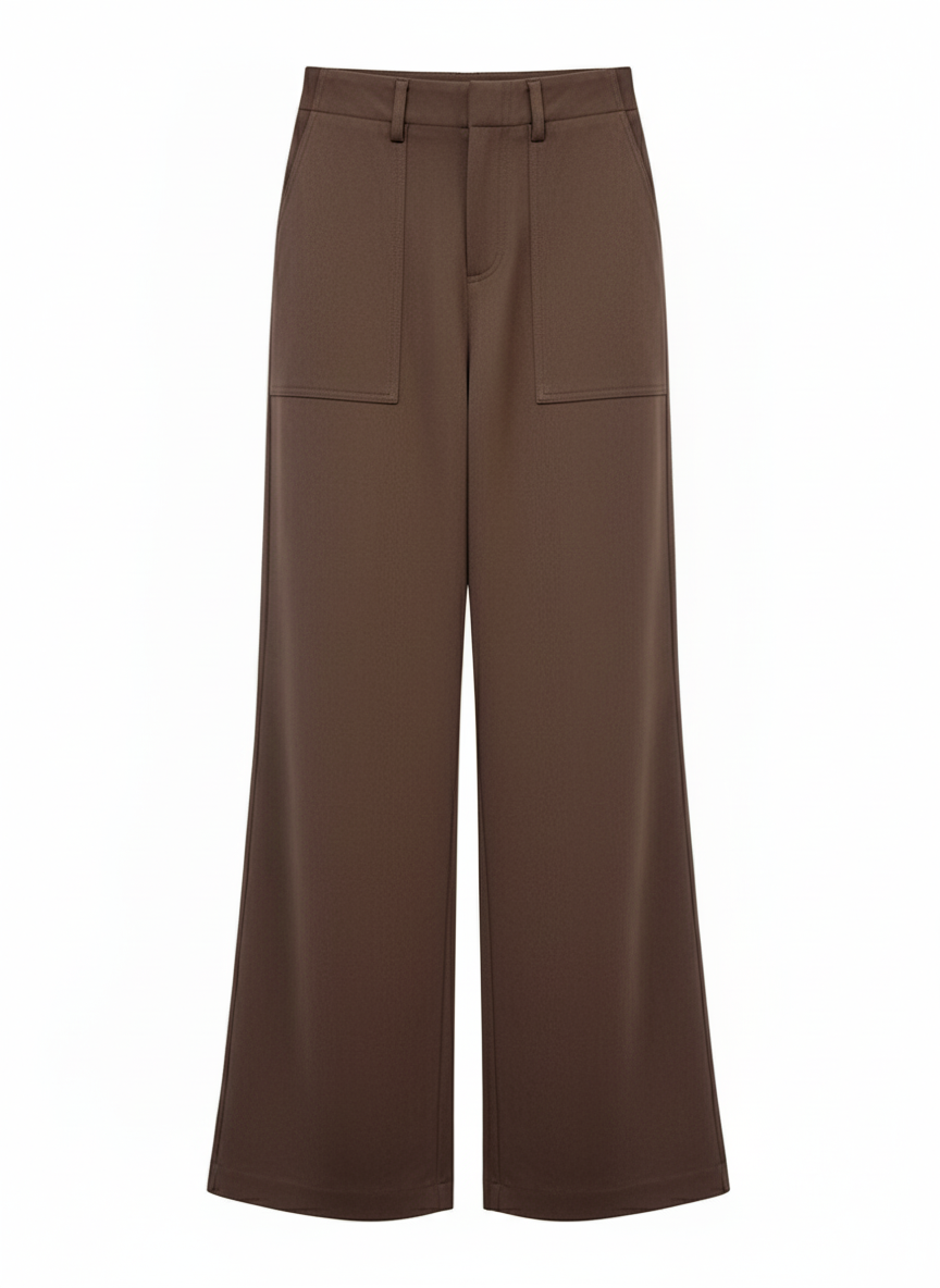 Pantalón Ancho Beige