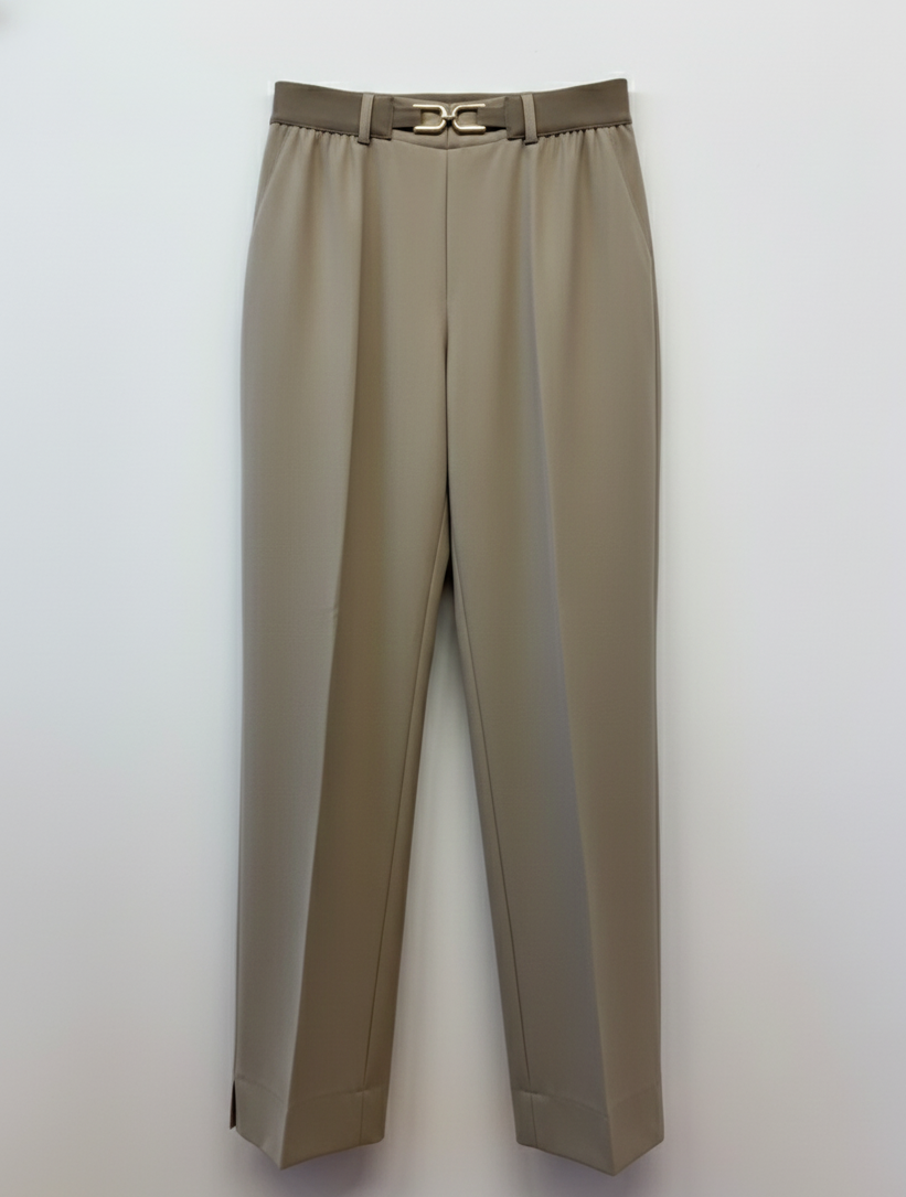 Pantalón tailored detalle cinturón