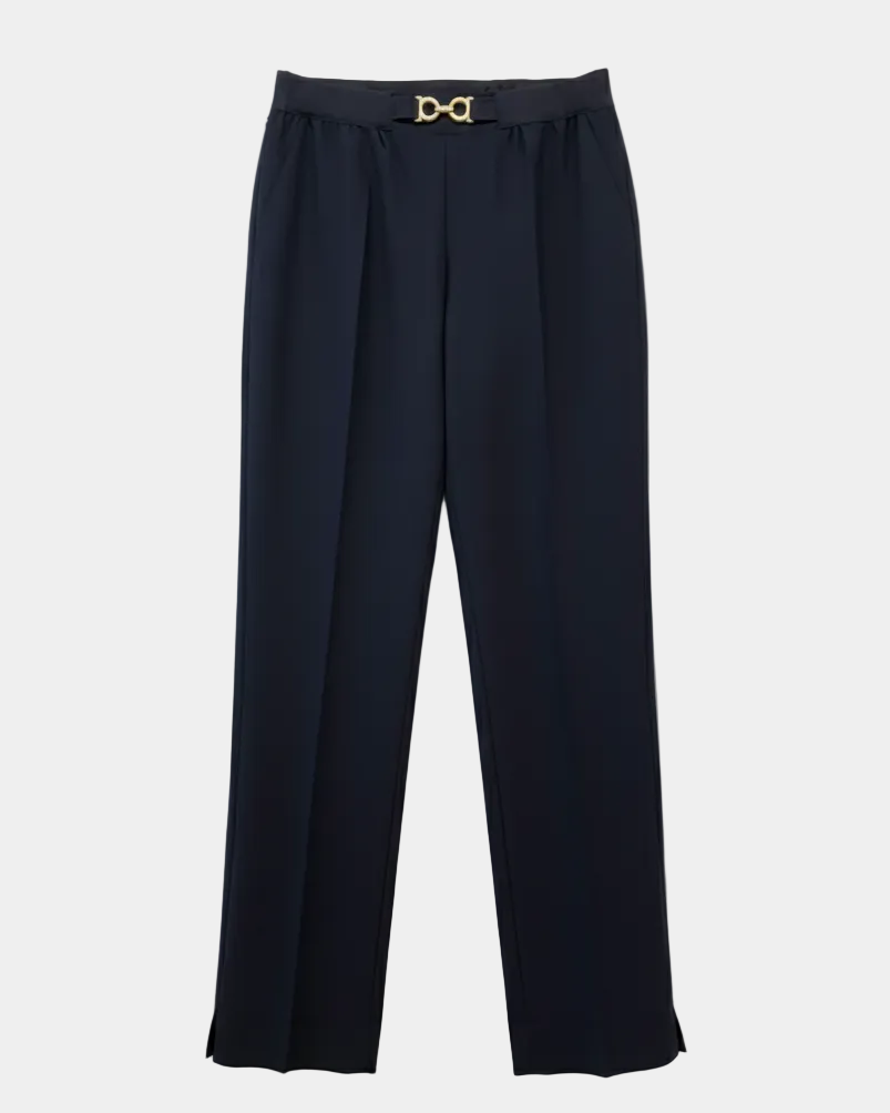 Pantalón tailored detalle cinturón