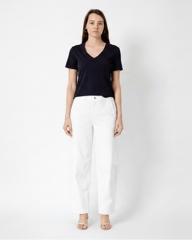 Pantalón barrel strass M.155 Amaya