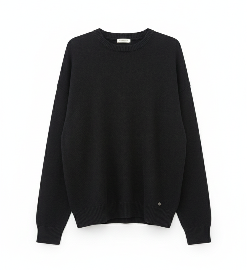 Jersey mezcla lana cashmere cuello redond