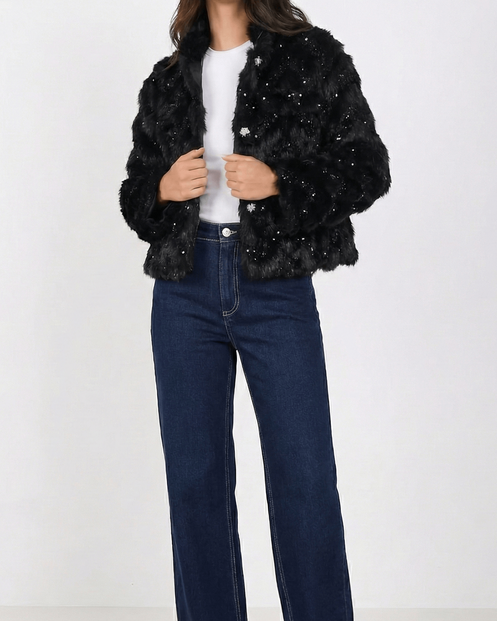 Chaqueta Pelo Chevron