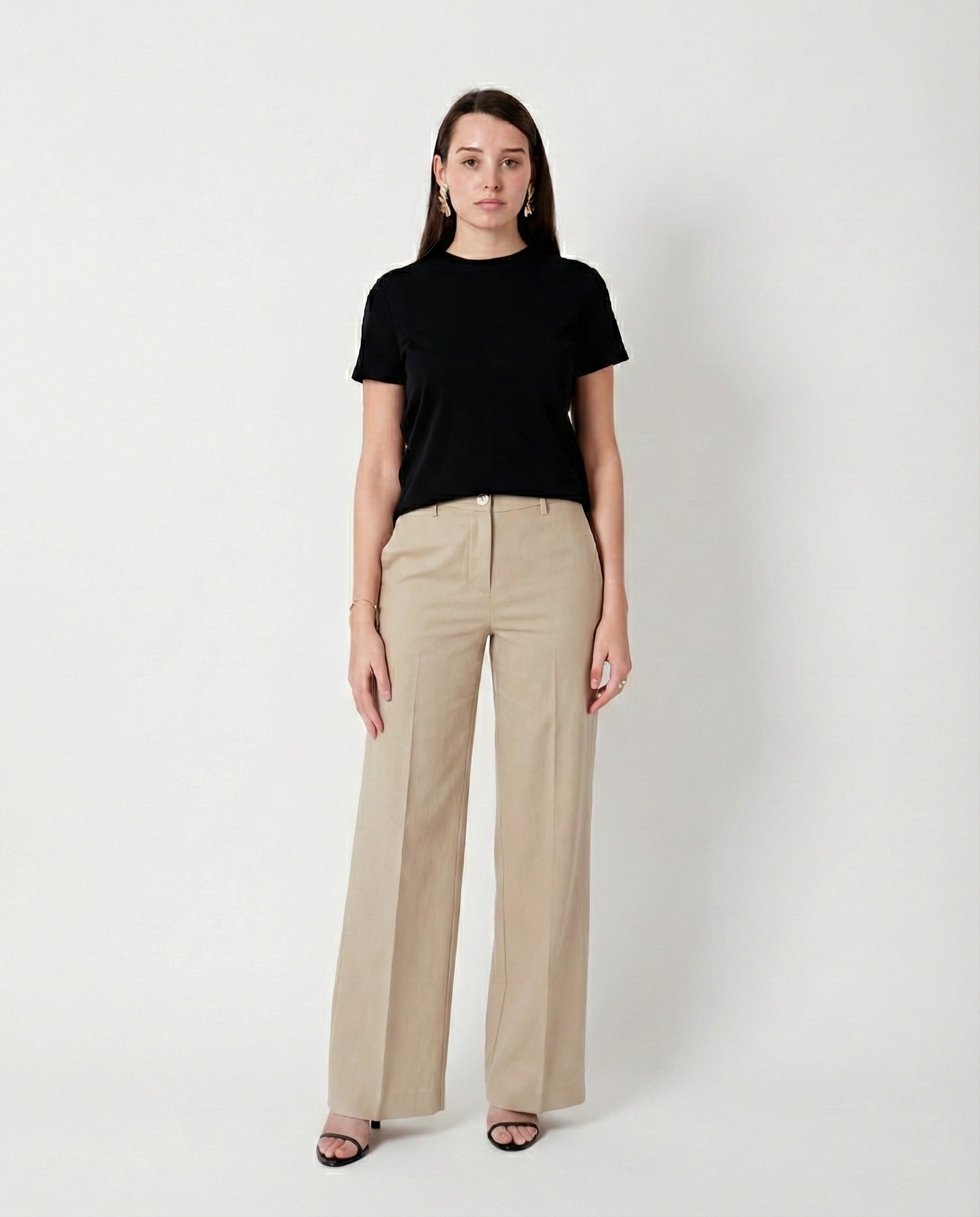 Pantalón de lino wide leg M.165