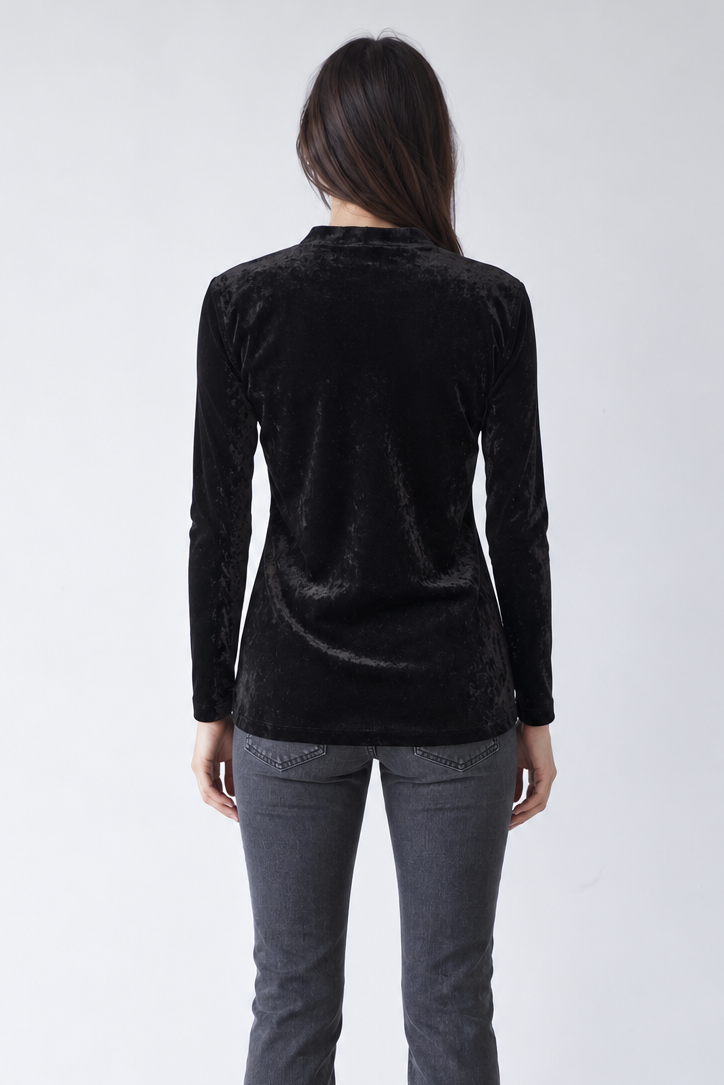 BLUSA NEGRA VELVET 310