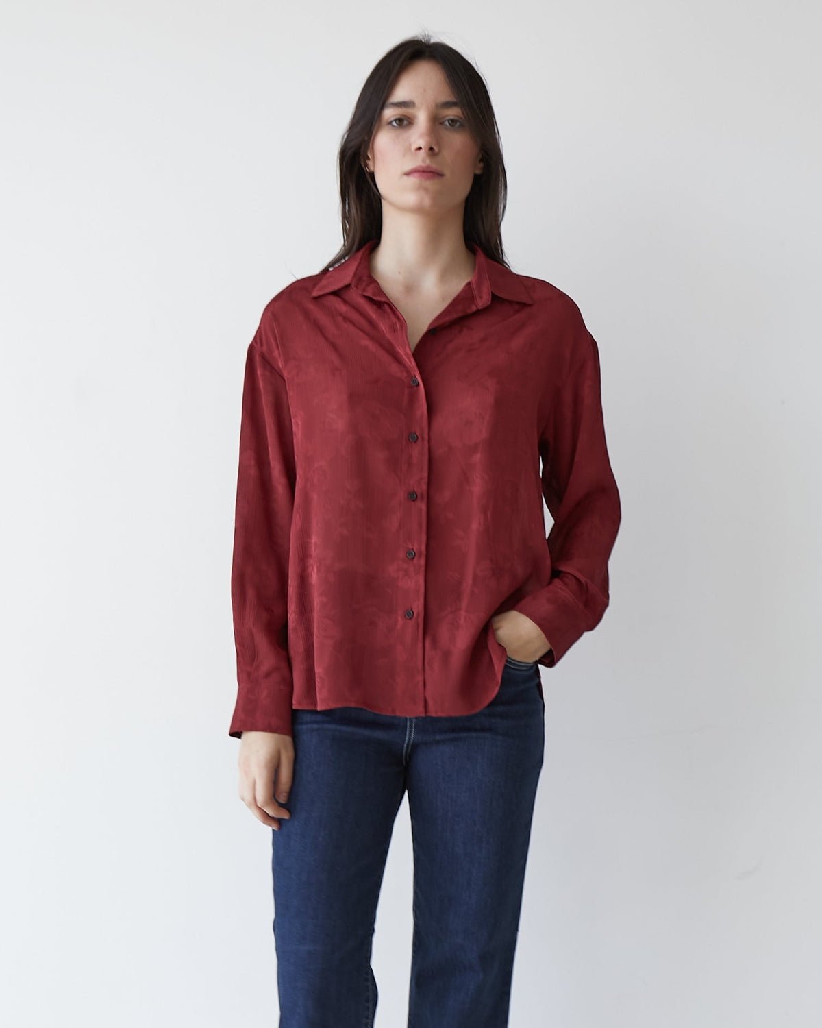 CAMISA BURDEOS SHEET 360