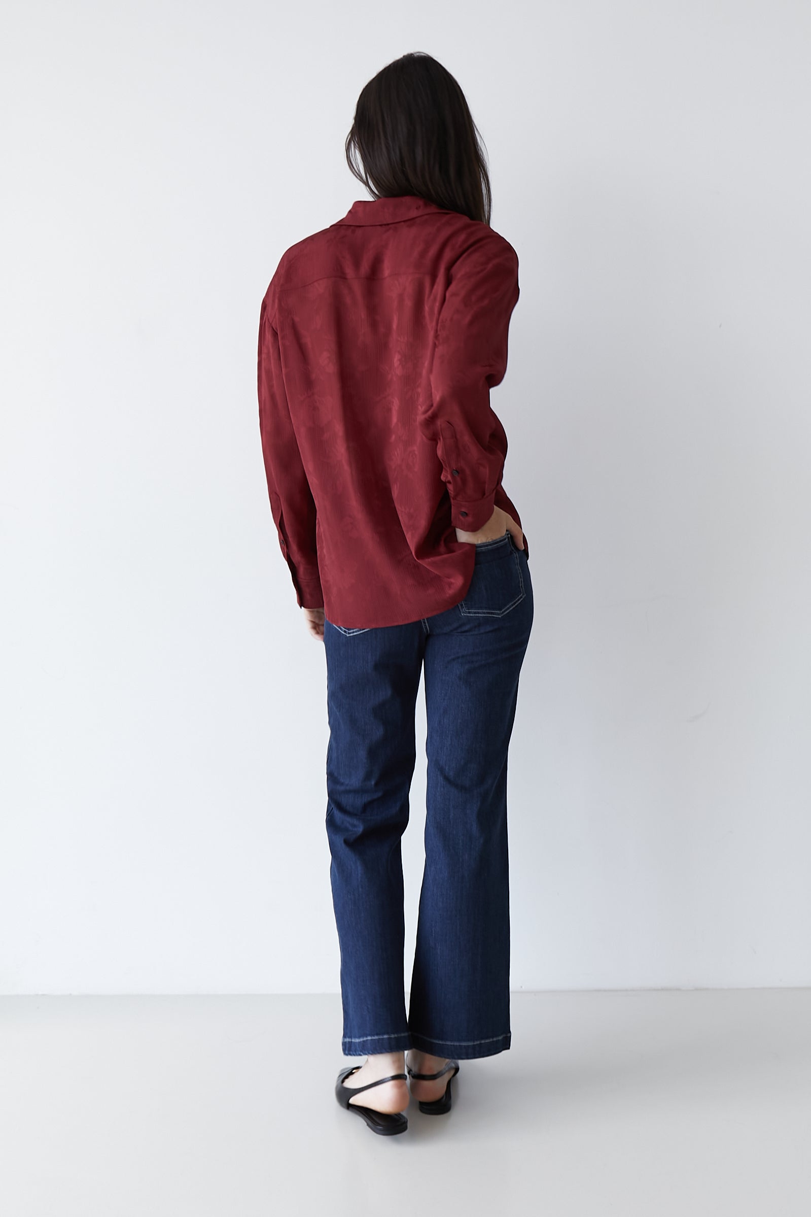 CAMISA BURDEOS SHEET 360
