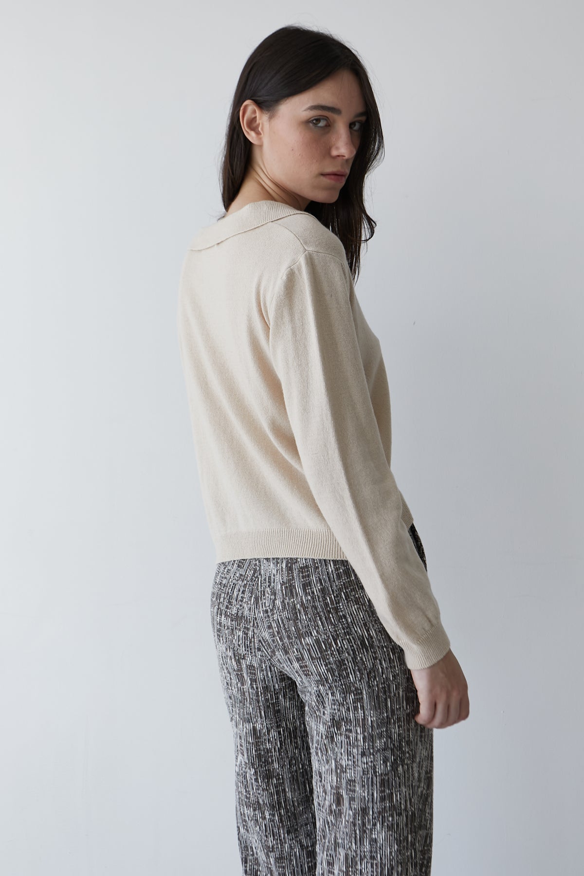 JERSEY CUELLO POLO BEIGE CODE 001