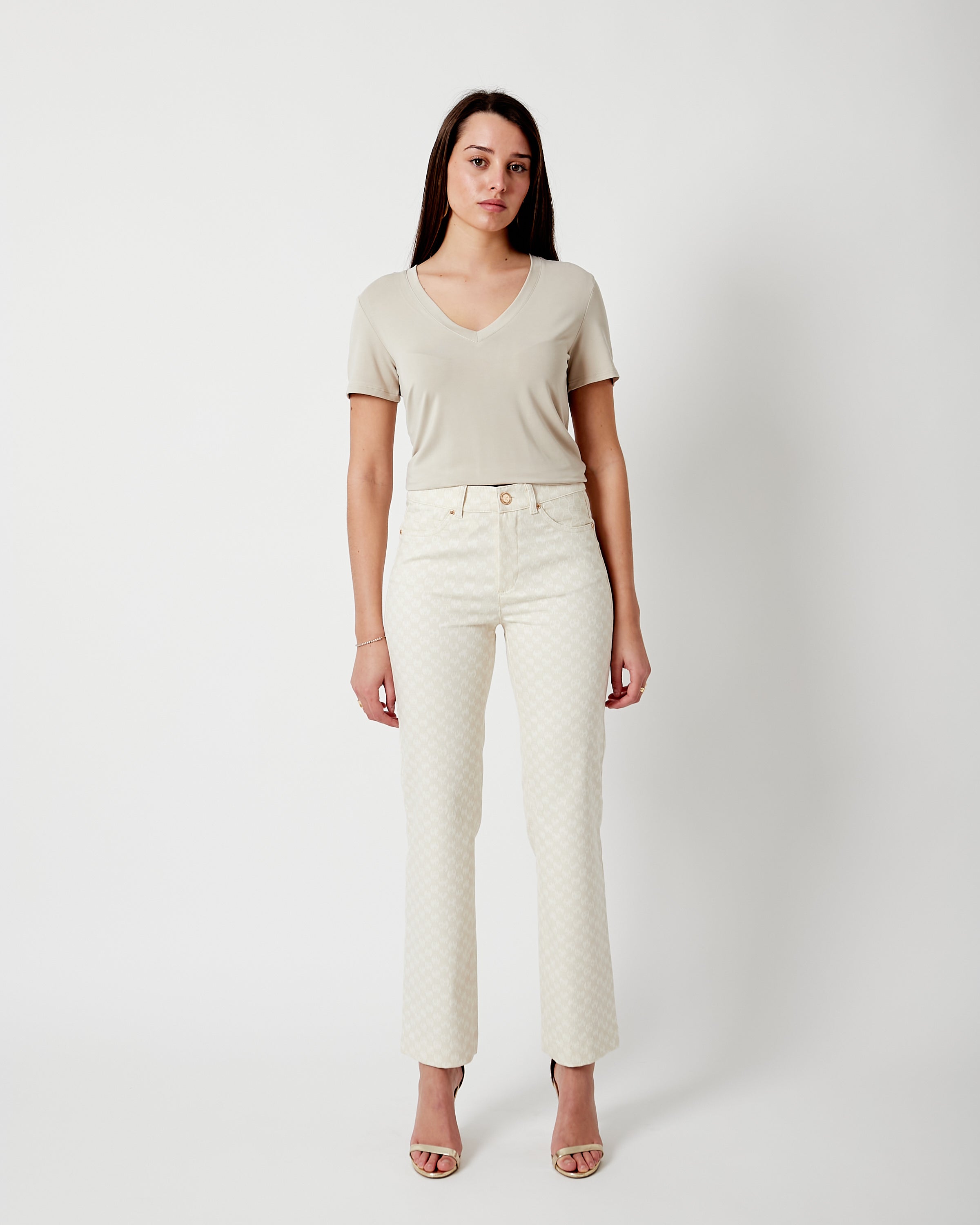 Pantalón recto jacquard M.894 KLOE