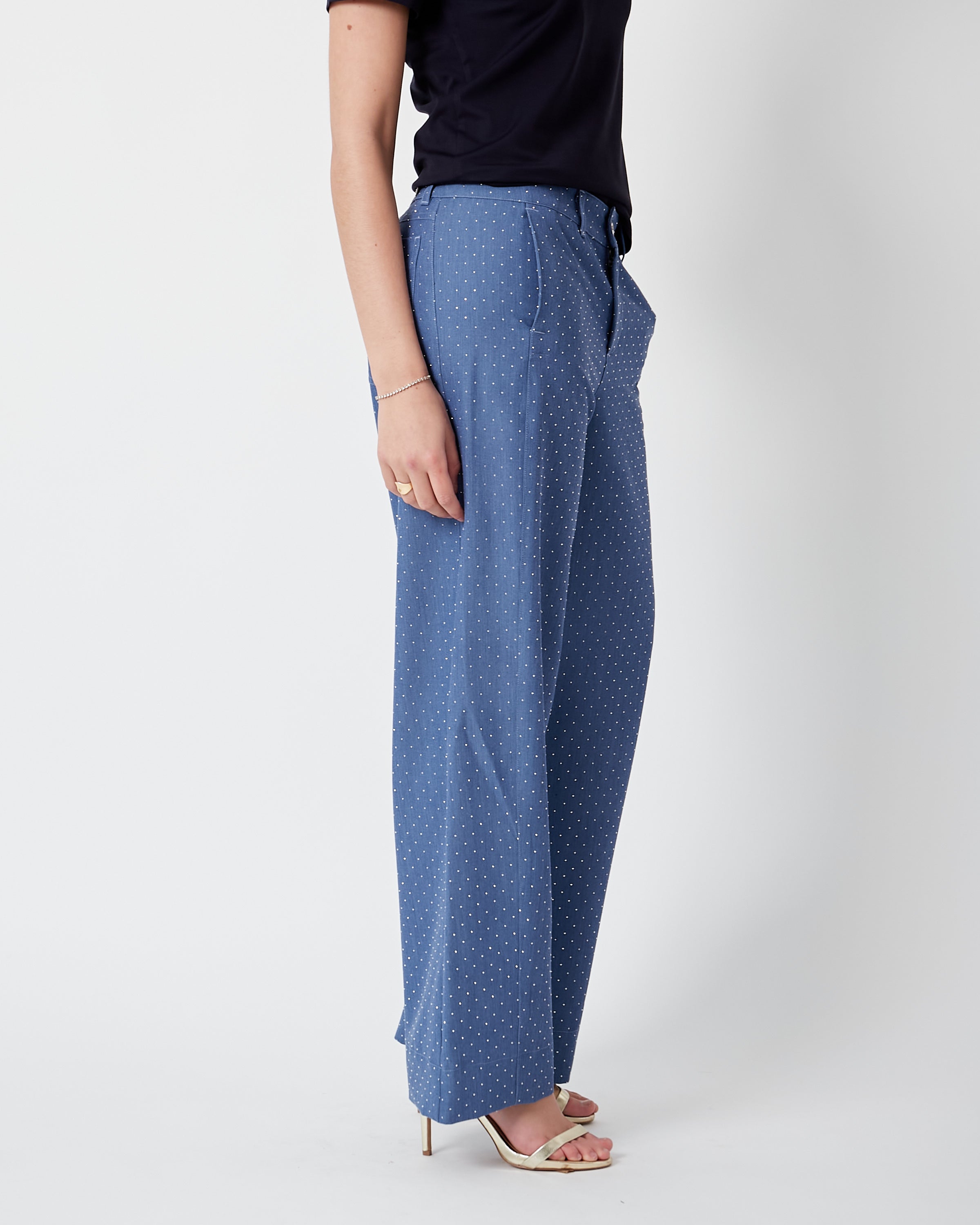 Denim barrel strass M.155 Amaya