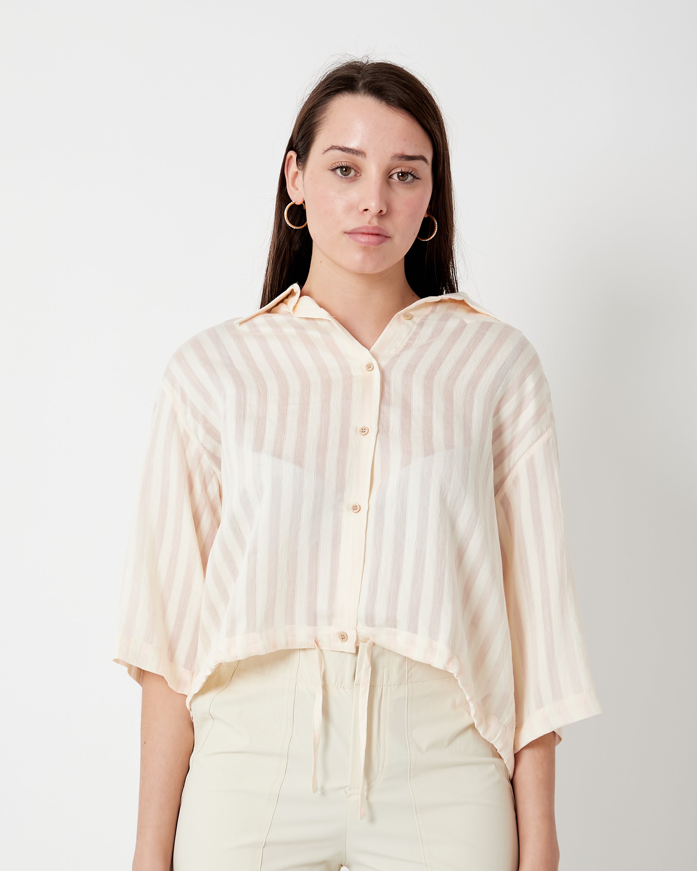 Camisa rayas con lazo