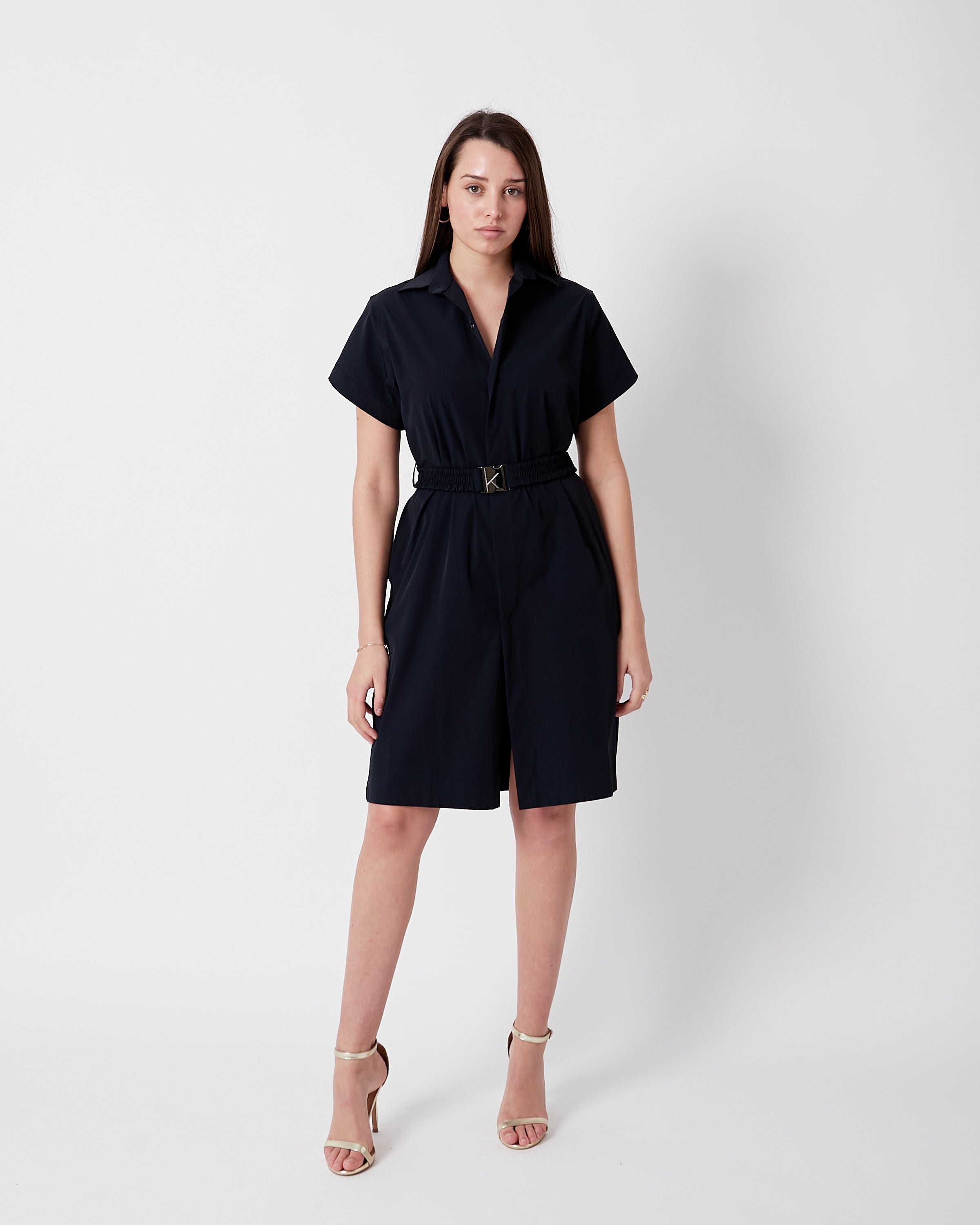 Vestido camisero técnico