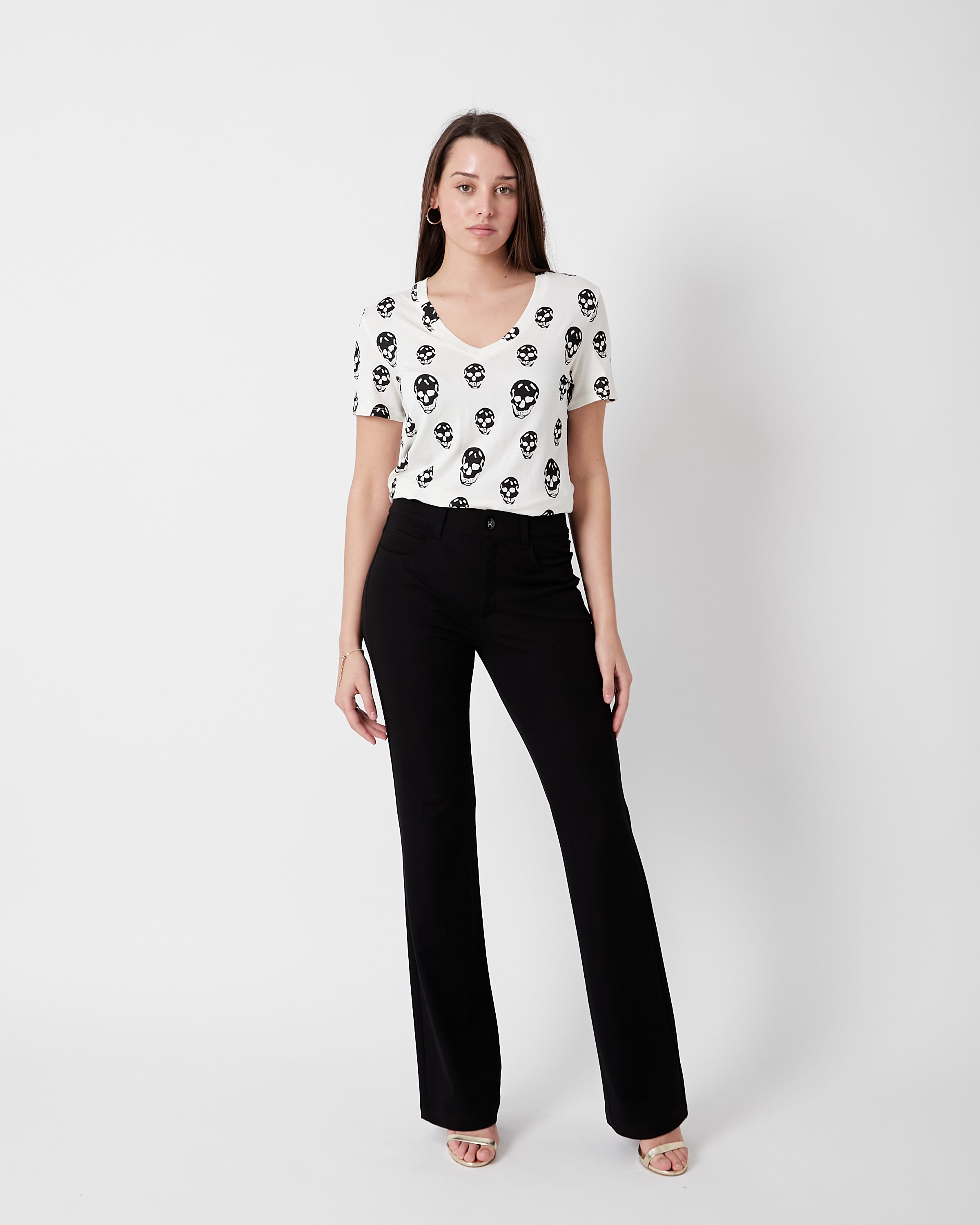 Pantalón acampanado fluido Bari M.845