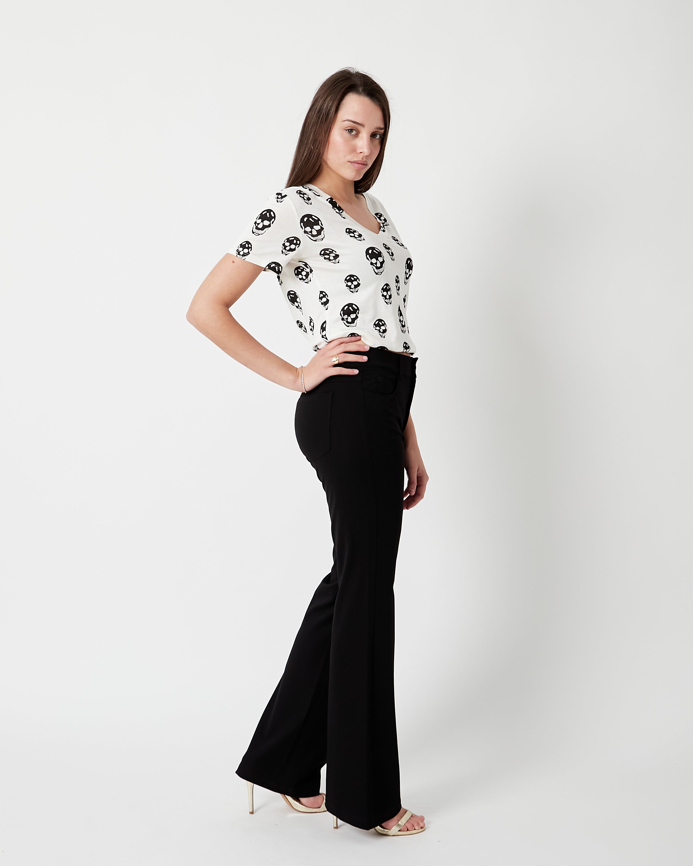 Pantalón acampanado fluido Bari M.845