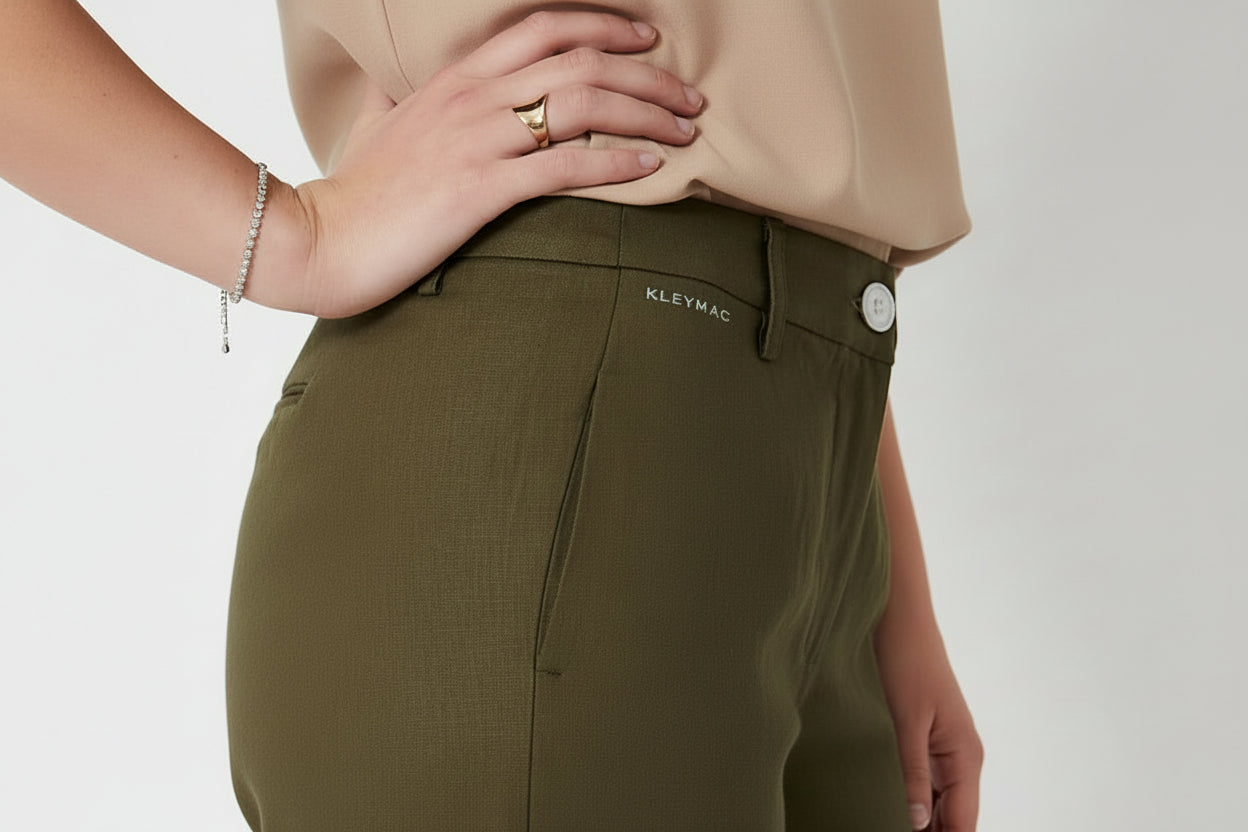 Pantalón de lino wide leg M.165