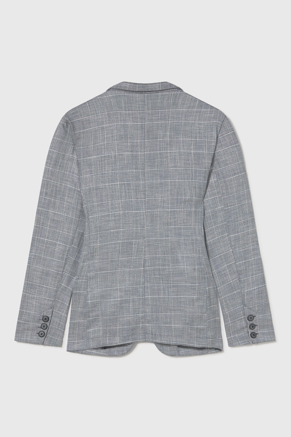 Americana Estampado Cuadros Gris y Negro