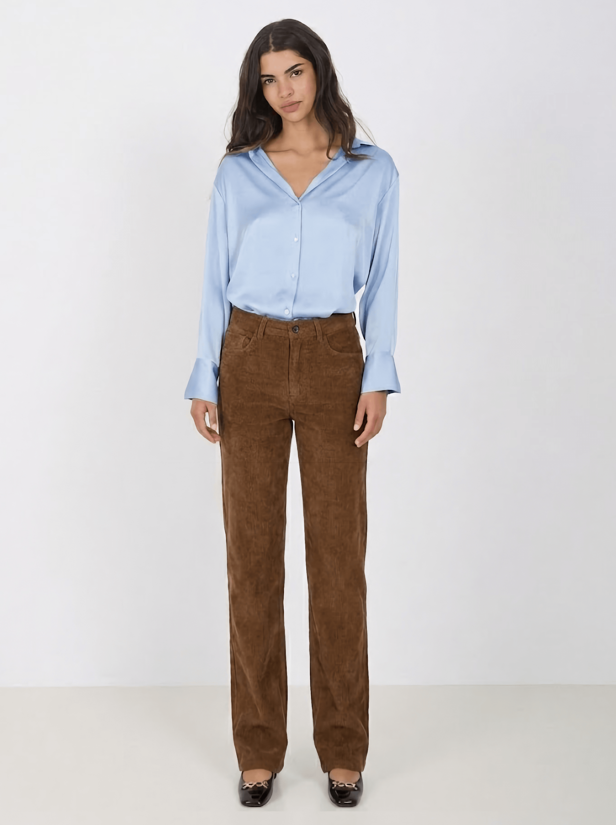 Pantalón pana Perfect marrón