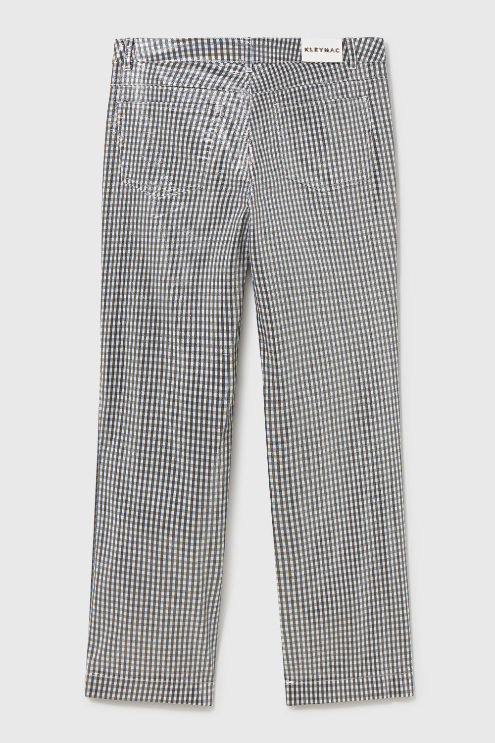 Black and white checked pants