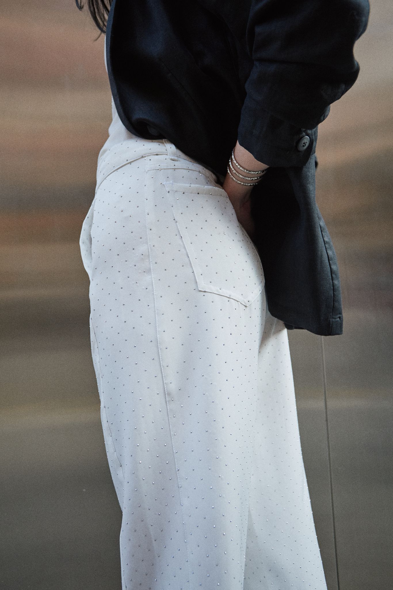 Pantalón barrel strass M.155 Amaya